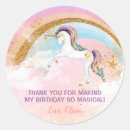 Search for unicorn birthday stickers Pastel