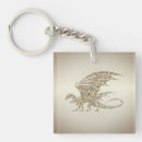 Search for golden dragon keychains Mythical creature