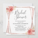 Search for white rose bridal shower invitations Geometric