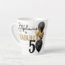 Search for gold and black mugs 50 and fabulous