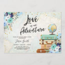 Search for adventure begins bridal shower invitations Love is an adventure