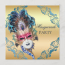 Search for peacock masquerade party invitations Mardi gras party