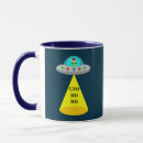 Search for flying saucers mugs Sci fi