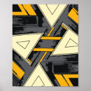 Recherche de motif jaune gris posters Triangle