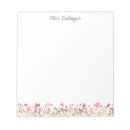 Search for pretty notepads Floral border