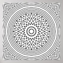 Recherche de motif zigzag posters Noir et blanc
