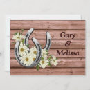 Search for horse shoe wedding invitations Western