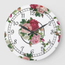 Recherche de pays français horloges Roses vintages