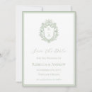 Recherche de sage green wedding save the dates Vintage