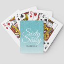 Search for 60th birthday playing cards Modern typography
