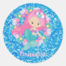 Search for blue mermaid stickers Glitter