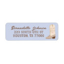 Recherche de cowboy boots return address labels Cowgirl