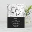 Search for birch bark invitations Black and white