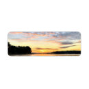 Search for sunset clouds return address labels Blue