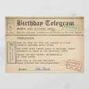 Recherche de télégramme invitations Vintage