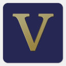 Search for letter v monogram stickers Gold