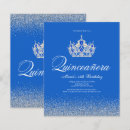 Recherche de blue quinceanera invitations Princesse