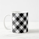 Search for black gingham mugs Black and white
