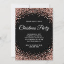 Search for rose gold christmas invitations Black