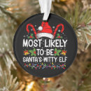 Search for witty ornaments Xmas