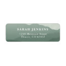 Search for mountain range return address labels Rustic