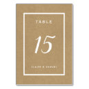 Search for rustic kraft paper table cards Country