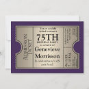 Search for silver 75th birthday invitations Celebration