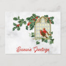 Recherche de vintage bird postcards Noël