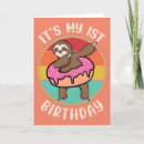Recherche de sloth anniversaire cartes Fille