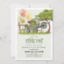 Recherche de vert tracteur invitations Aquarelle
