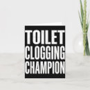 Search for bathroom humor cards Toilet