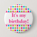 Search for its my birthday buttons Pink