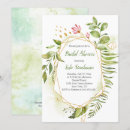 Search for geometric frame bridal shower invitations Botanical