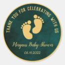 Search for green thank you stickers We can bearly wait