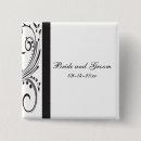 Search for classy square buttons Black and white