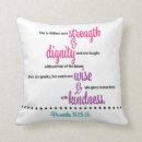 Recherche de proverbes 31 coussins Bible