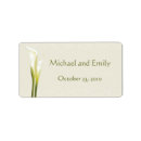 Search for calla lily wedding return address labels Elegant