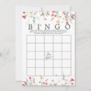 Search for bingo bridal shower invitations Wildflower