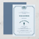 Recherche de premier petite communion invitations Bleu