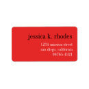 Search for black red return address labels Contemporary