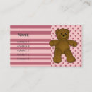 Search for bear business cards Kids