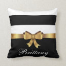Search for black stripe bow pillows Stylish