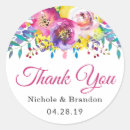 Search for fuchsia wedding stickers Floral