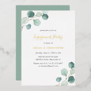 Recherche de eucalyptus engagement party invitations Aquarelle