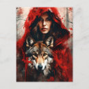 Search for watercolor wolf postcards Vintage