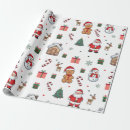 Search for snowman christmas wrapping paper Gingerbread man