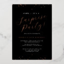 Recherche de rose gold confetti invitations Fête surprise