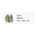 Search for cactus plant return address labels Boho