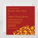 Search for flourish wedding invitations Red