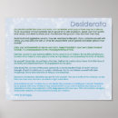 Recherche de poème desiderata posters Poésie